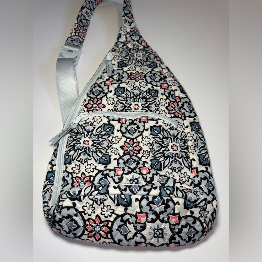 Vera Bradley Essential Sling Backpack in the Lisbon Medallion pattern